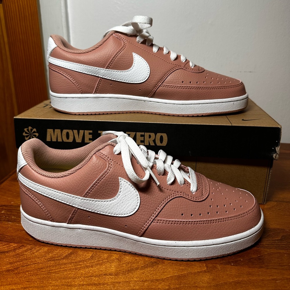 NIKE Shoes Sneakers, Women’s Court Vision Low  color Rose Whisper size 9.5